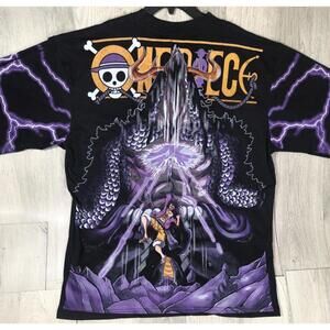 One Piece Anime AOP All Over Print Size 2XL Manga Luffy Short Sleeve T-Shirt #10